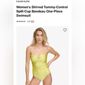 Brand New Lime One Piece Swimsuit